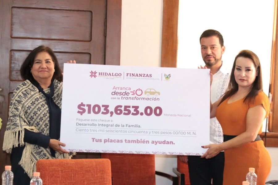 Recibe DIFH Donativo Por 103 Mil Pesos de Parte de Secretaría de Finanzas