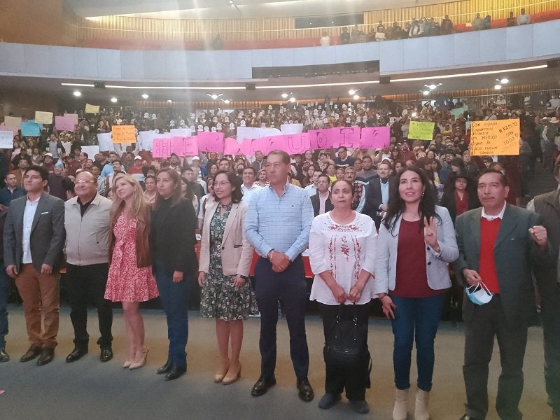 Senador de la Republica, Diputados Federales  y Presidentes Municipales de Hidalgo Apoyan  a Sheinbaum Para la Candidatura Presidencial de Morena