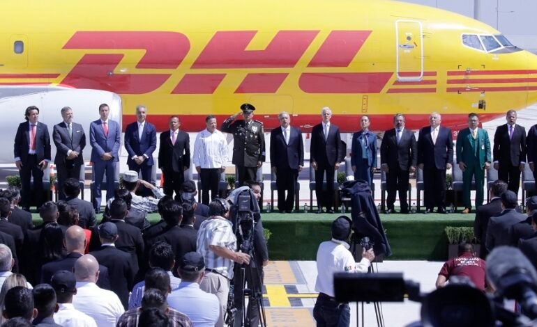 Aterrizaje del Primer Avión de Carga de la Empresa DHL en el Aeropuerto Internacional Felipe Ángeles