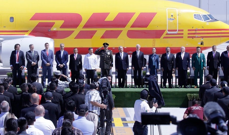 Aterrizaje del Primer Avión de Carga de la Empresa DHL en el Aeropuerto Internacional Felipe Ángeles
