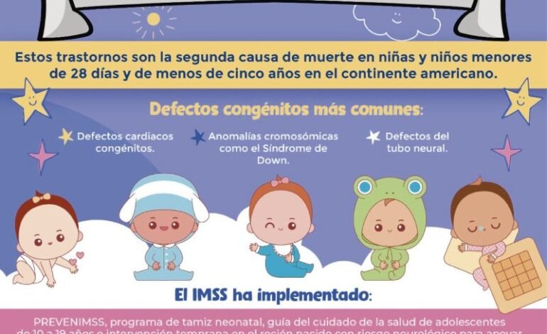 Crea conciencia IMSS Hidalgo acerca de la prevención de defectos congénitos