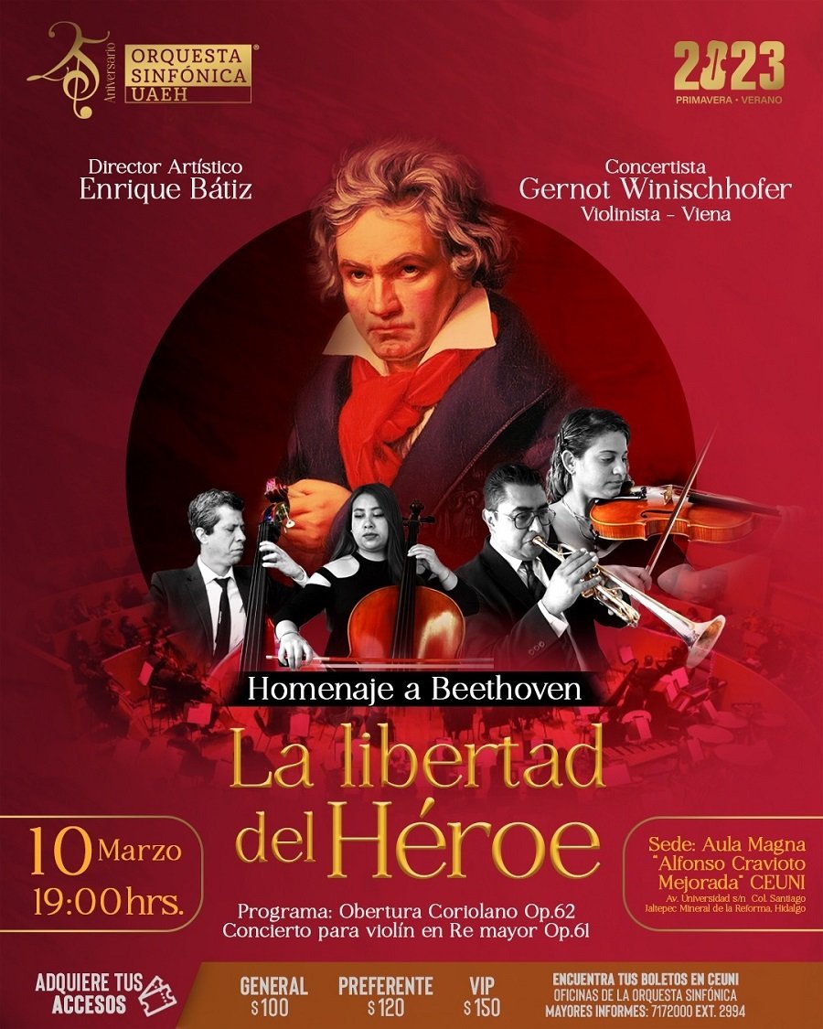 OSUAEH  Invita el 10 de Marzo a la Apertura de la Primera Temporada de Conciertos del 2023