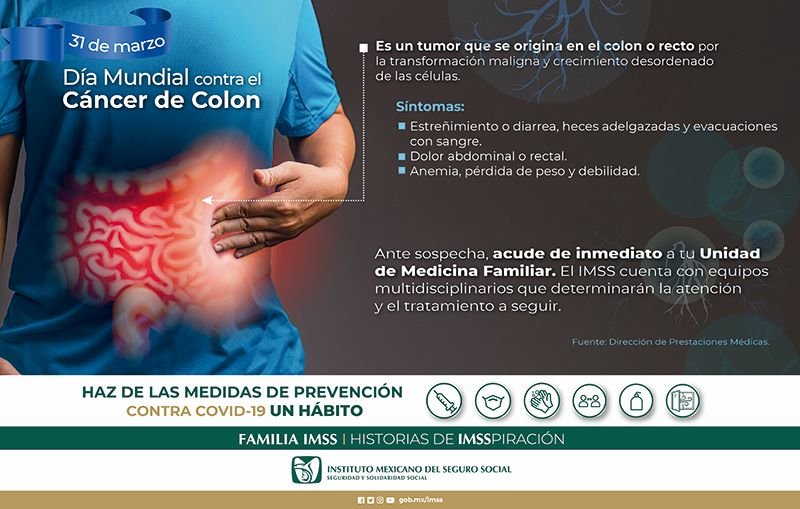 Busca IMSS Hidalgo Generar Conciencia Sobre Cáncer De Colon Y Recto