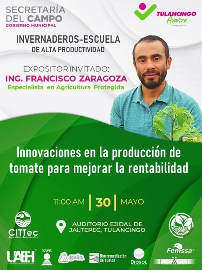 30 de Mayo Ofrecerán Capacitación a Productores de Tomate en Tulancingo