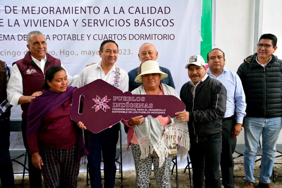 Beneficiados de Santa Ana Hueytlalpan Recibieron Pozo y Cuartos Dormitorio