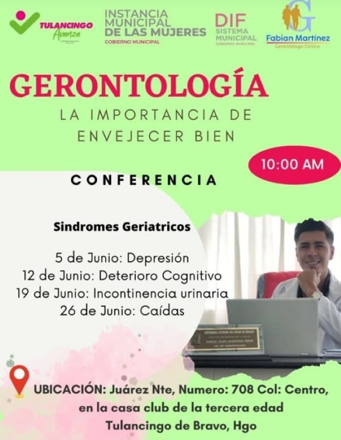 Conferencias Sobre Gerontología Por Parte de La Instancia Municipal de Las Mujeres y El DIF de Tulancingo