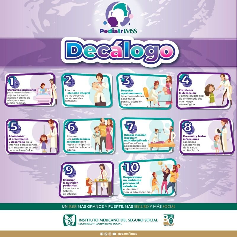 Conmemora IMSS Hidalgo Día de la Niñez Promoviendo el Decálogo de PediatrIMSS