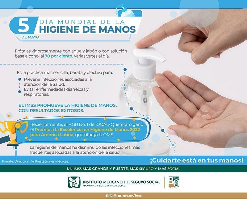 Fortalece IMSS Hidalgo Higiene de Manos en Favor de la Salud a Derechohabiencia