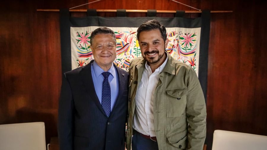 Gobernador Julio Menchaca Sostuvo Una Reunión Con El Director General del Instituto Mexicano del Seguro Social Zoé Robledo Aburto