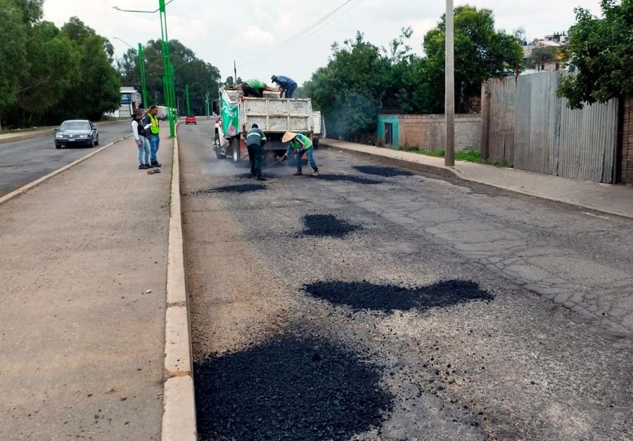 Gobierno de Tulancingo Intensifica Bacheo de Calles y Avenidas
