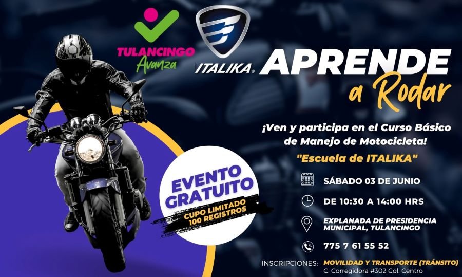 Inscripciones Abiertas Para Curso Básico de Motociclismo en Tulancingo