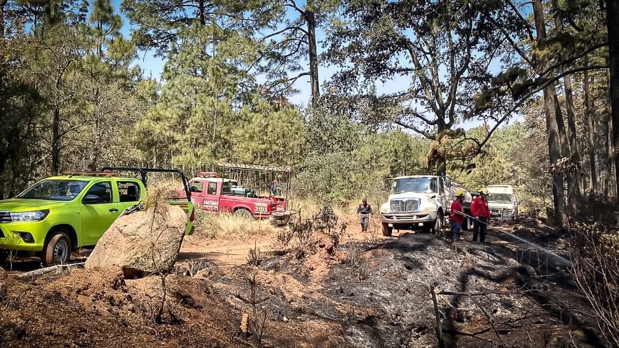 Siniestro en Singuilucan y Santiago Tulantepec, controlado al 100 por ciento