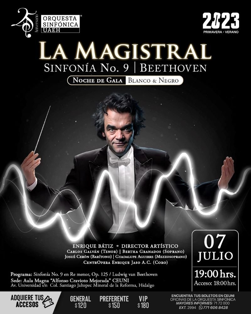 Alista OSUAEH cierre de temporada con la Novena Sinfonía de Beethoven