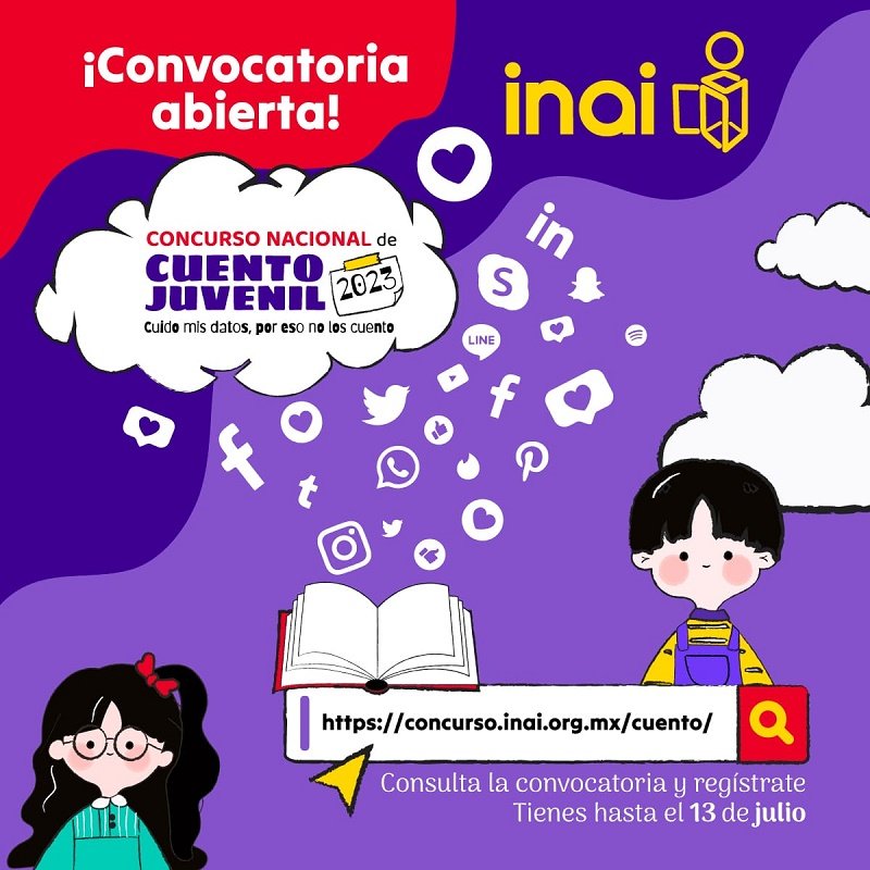 Concurso Nacional de Cuento Juvenil 2023 “Cuido Mis Datos, por eso no Los Cuento”