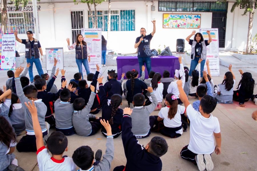 IEEH Imparte “Taller para la Construcción de Paz y Democracia” a 315 Niñas y Niños