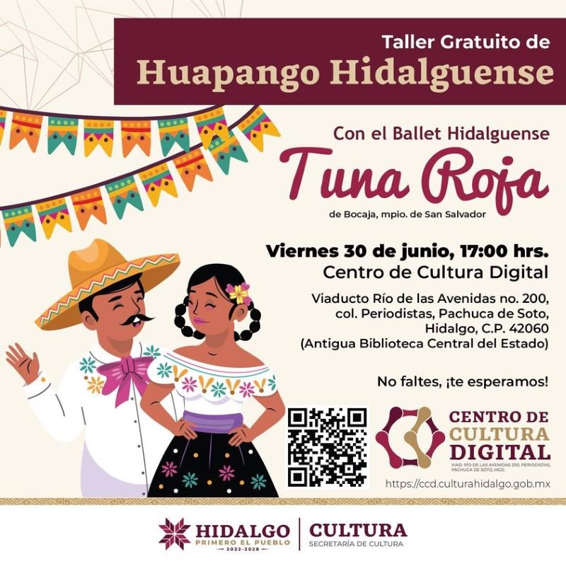 Impartirá Centro de Cultura Digital taller gratuito de Huapango Hidalguense