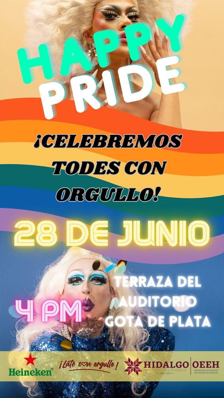 Invita Operadora de Eventos del Estado de Hidalgo (OEEH) a Celebrar Con Orgullo la Diversidad