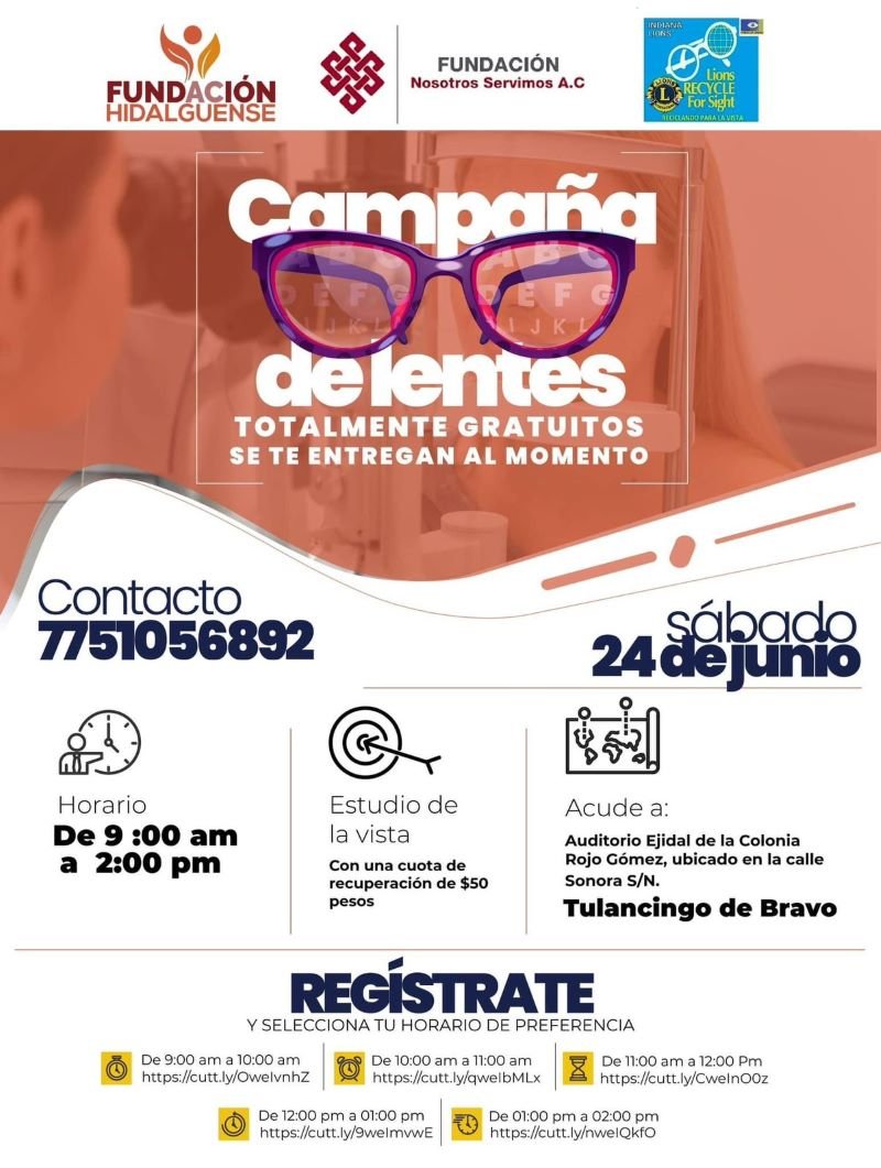 Realiza Fundación Hidalguense Campaña Para Otorgar Lentes Graduados