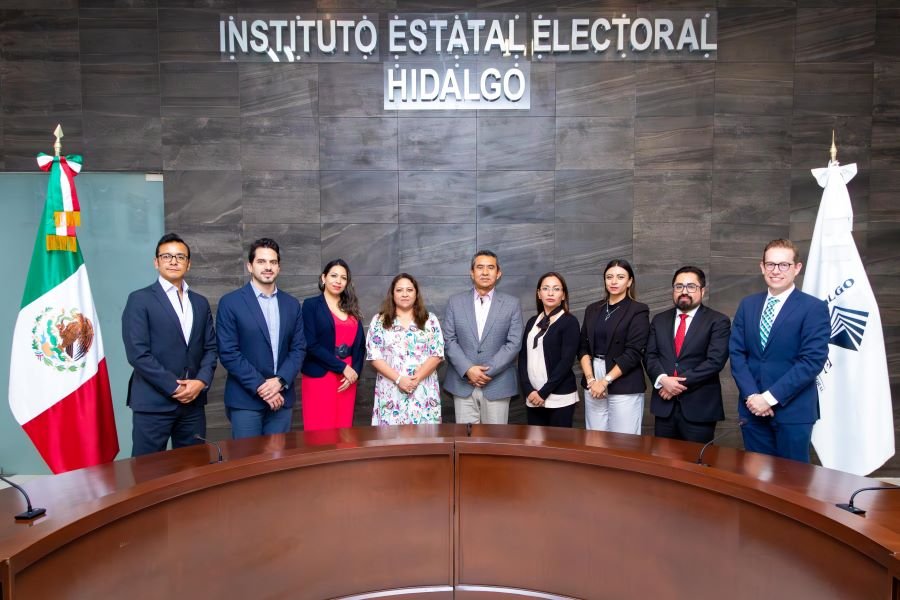 De cara al inicio formal del Proceso Electoral Concurrente 2023-2024, IEEH Recibe Visita de Consejerías Electorales del INE
