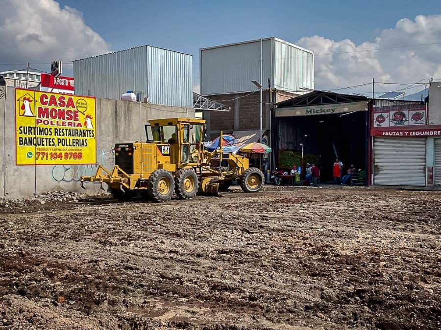 Ejecuta Gobierno de Hidalgo Trabajos de Rehabilitación en Central de Abasto Pachuca