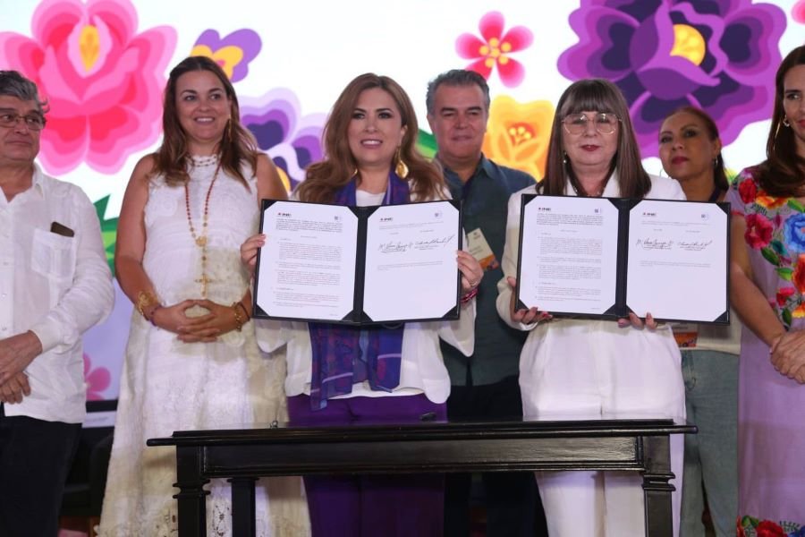 Firman acuerdos de colaboración INE y la Colectiva 50+1