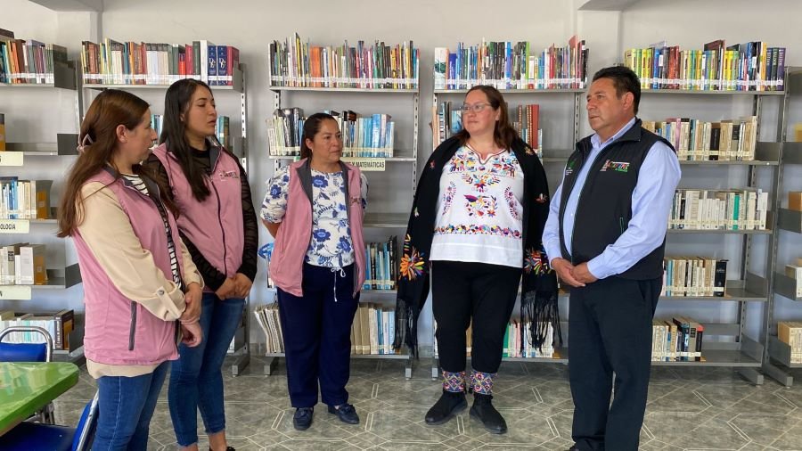 Inaugura Secretaría de Cultura Biblioteca en Comunidad de Santa Elena, Municipio de Cuautepec