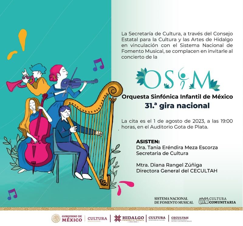 Orquesta Sinfónica Infantil de México Inaugura Gira Nacional en Hidalgo