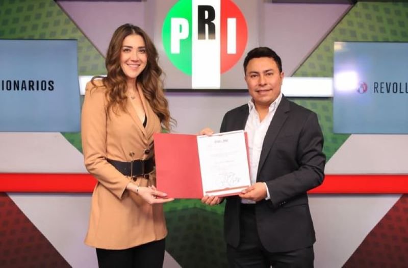Paloma Sánchez Tomó Protesta a Carlos García Como Nuevo Líder del PRI Mx en Hidalgo