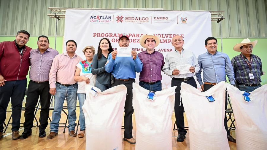 Sader Entrega de Semilla Certificada de Avena de la Variedad “Chihuahua”  y Apoyos Económicos a los Afectados  en sus Cultivos Por Factores Climáticos Adversos.