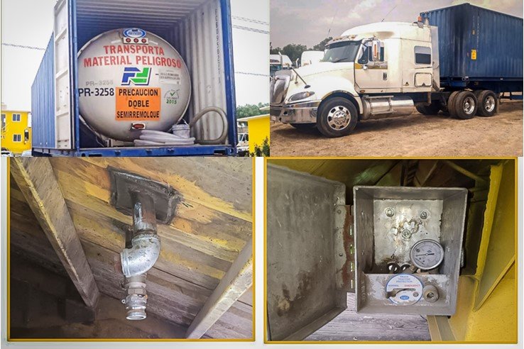 SSPH Aseguró 6 Pipas, 3 Tipo Salchicha Con 18 Mil Litros de Hidrocarburo de Extracción Ilícita Ocultas en Tractocamiones