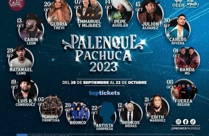 Presentaron el Cartel del Palenque de la Feria Pachuca 2023