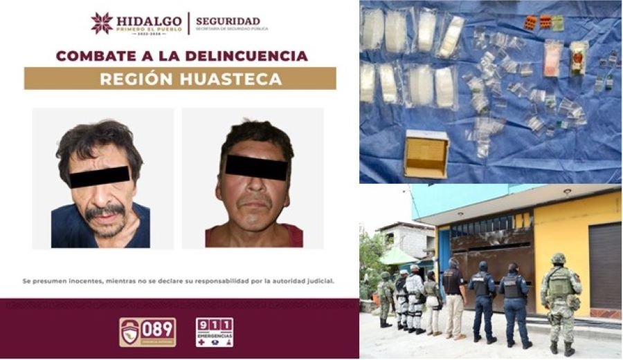 Desarticula Ssph Cinco Centros de Venta y Distribución de Drogas en La Huasteca Hidalguense
