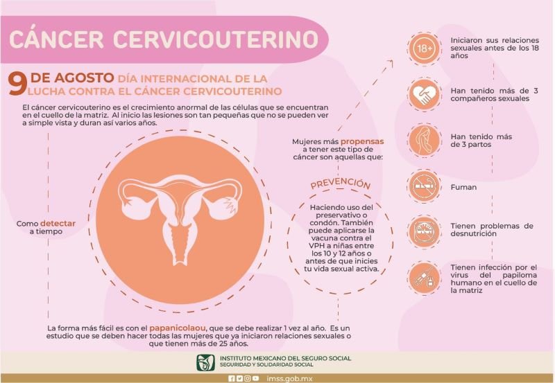 Exhorta IMSS Hidalgo a Mujeres Mayores de 25 Años A Realizarse Estudio de Papanicolaou