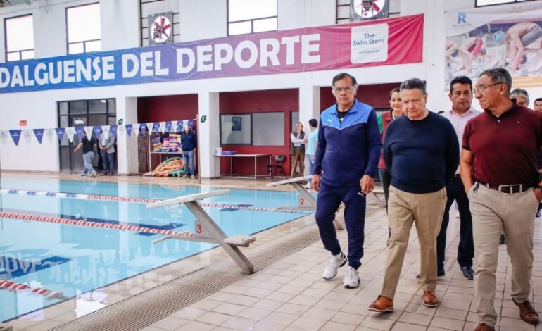 Menchaca Supervisa las Actividades del Personal y las Acciones a Favor de las y los Atletas Hidalguenses