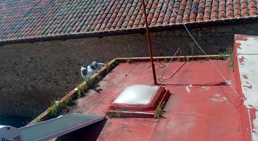 Mantenimiento Urbano de Tulancingo Concluyó Rehabilitación de Techumbre en Inmueble de Seguridad en Santa Ana Hueytlalpan