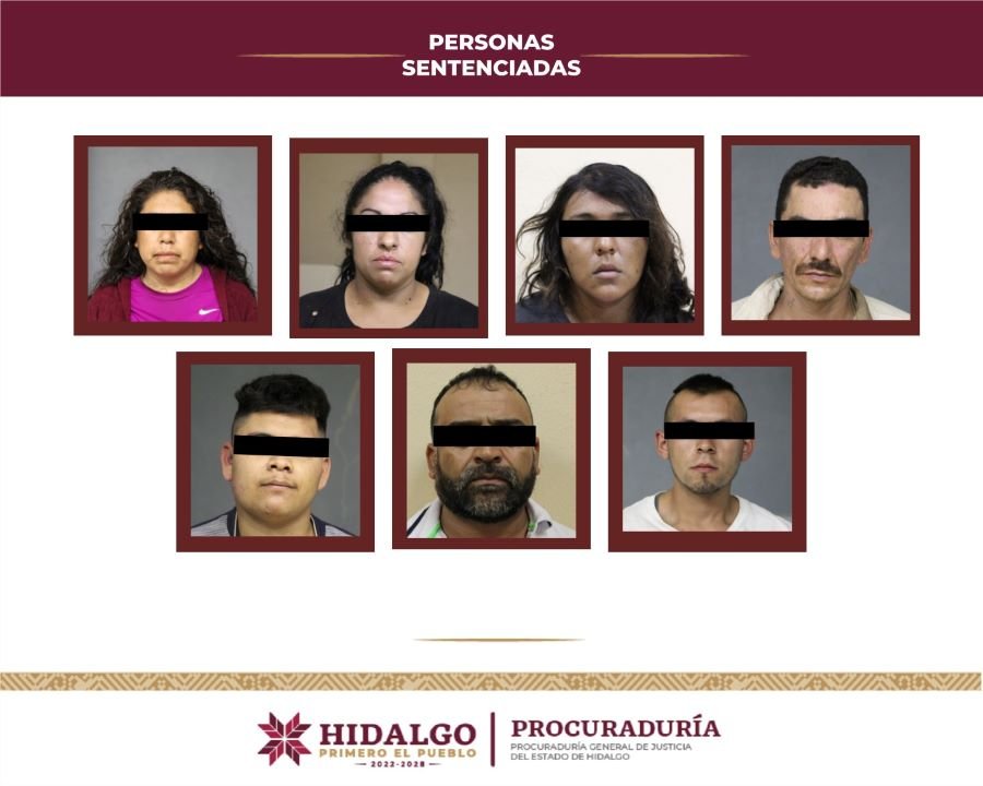 Por secuestro agravado, la PGJEH consiguió sentencia de 80 años de prisión para siete personas