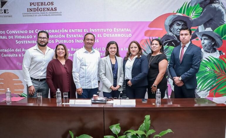 IEEH y CEDSPI coordinarán acciones a favor de pueblos originarios de Hidalgo