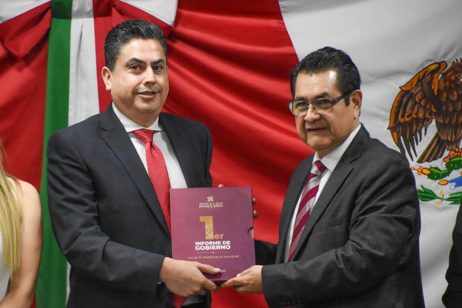 Recibe LXV Legislatura el Primer Informe del Gobierno de Hidalgo