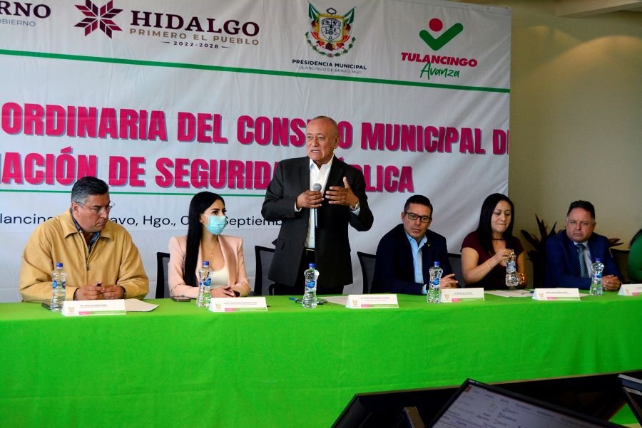 Segunda Sesión Ordinaria del Consejo Municipal de Coordinación de Seguridad Pública en Tulancingo