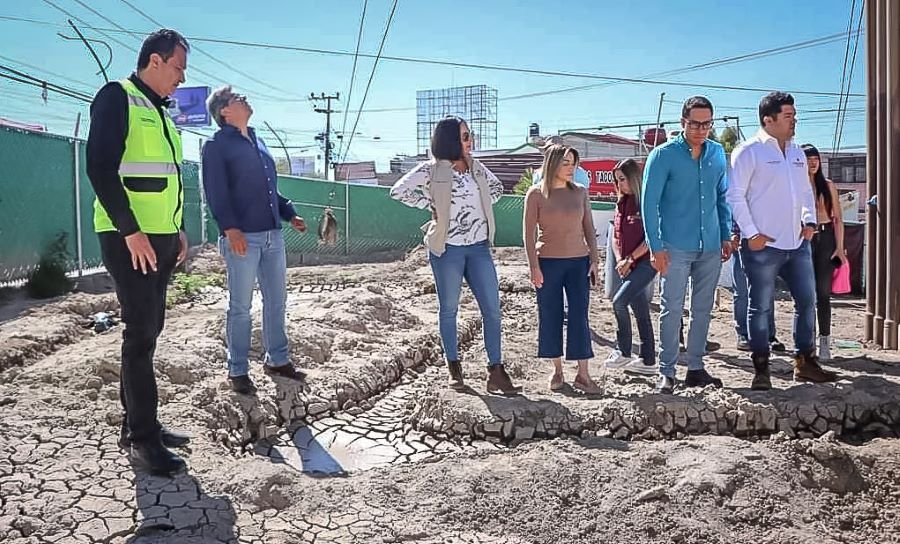 Supervisan Obras Hídricas en “Pozo Colosio”, Relacionadas Con la Sustitución de Líneas de Conducción y Distribución de Agua.