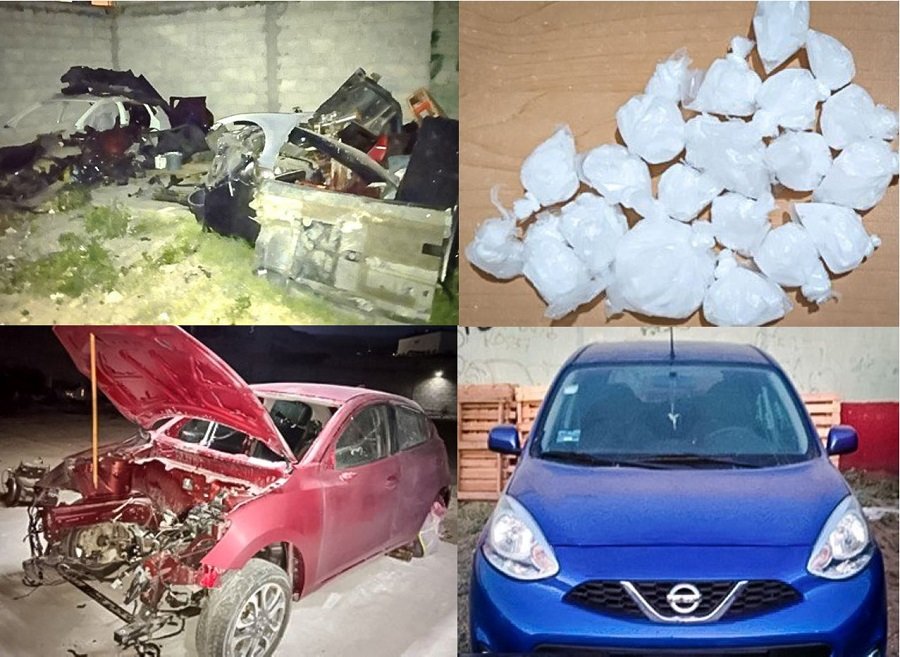 Asegura SSPH un Lote Que Servía Para el Desmantelamiento de Vehículos y Posible Tráfico de Droga