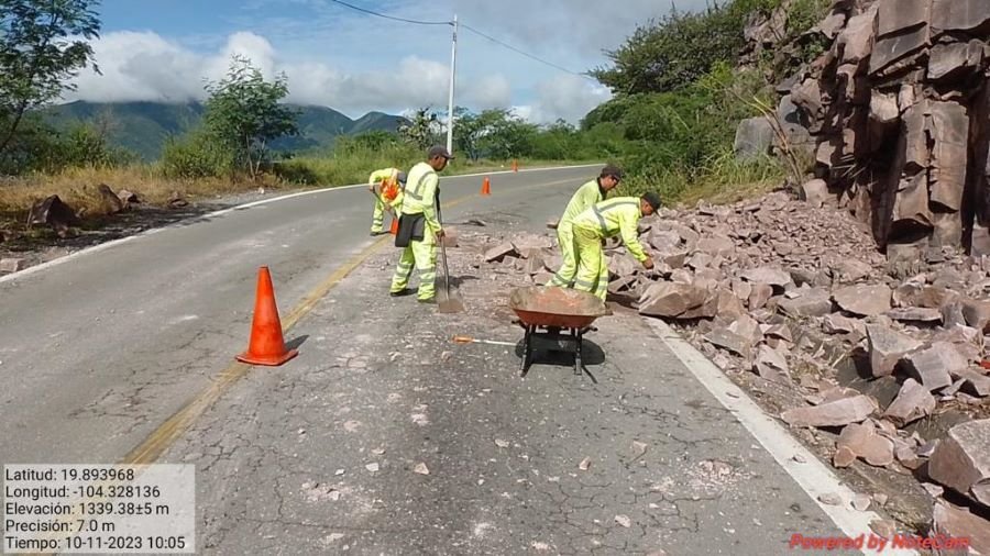 Atiende SICT Afectaciones en Red Carretera Federal Por Huracán Lidia y Tormenta Max