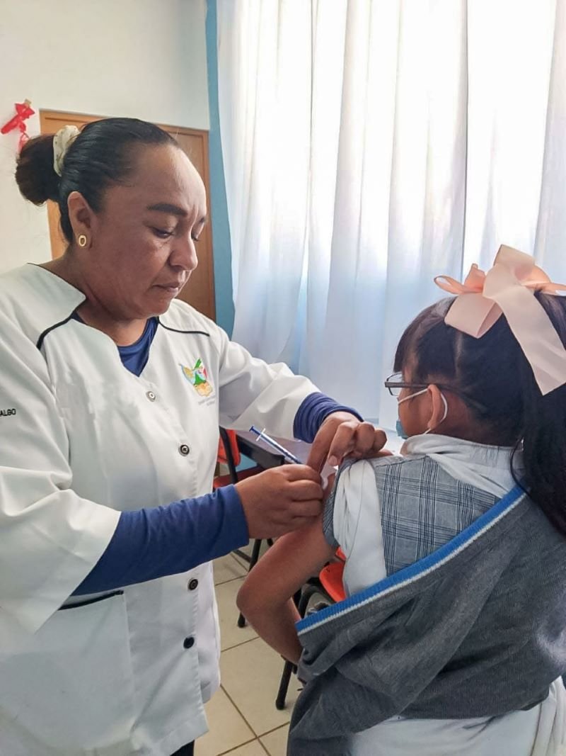 Continúa Programa Preventivo de Vacunación Contra el Virus del Papiloma Humano en Hidalgo