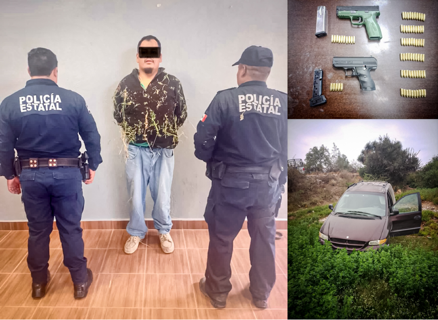 Elementos de la SSPH Aseguran “Infraganti” a Presunto Feminicida en Tasquillo