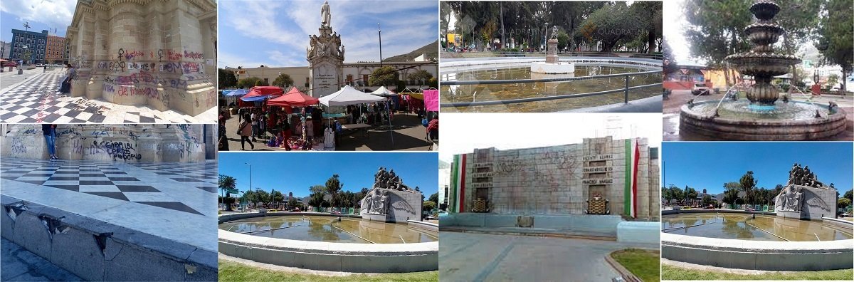La Plaza del Reloj Monumental de Pachuca Presenta Áreas de Riesgo que no Están Señalizadas, son un Peligro para Turismo y la Ciudadanía