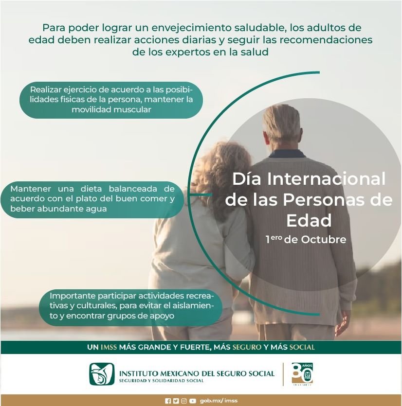 Promueve IMSS Hidalgo un Envejecimiento Saludable Entre Población en Día Internacional de las Personas de Edad