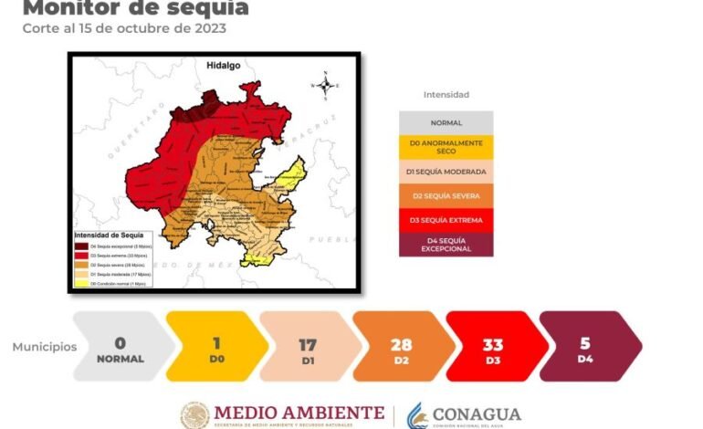 Reporte Quincenal de la Temporada de Estiaje en Hidalgo