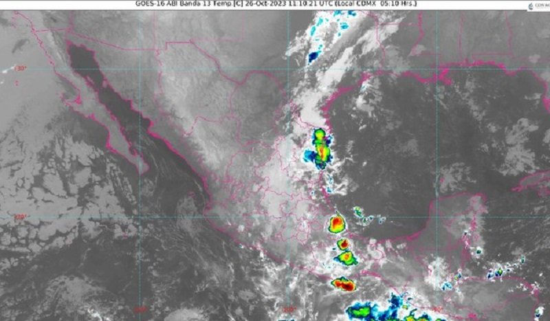 SMN: Hoy, se Prevén Lluvias Puntuales Intensas en Chiapas y Fuertes en Hidalgo