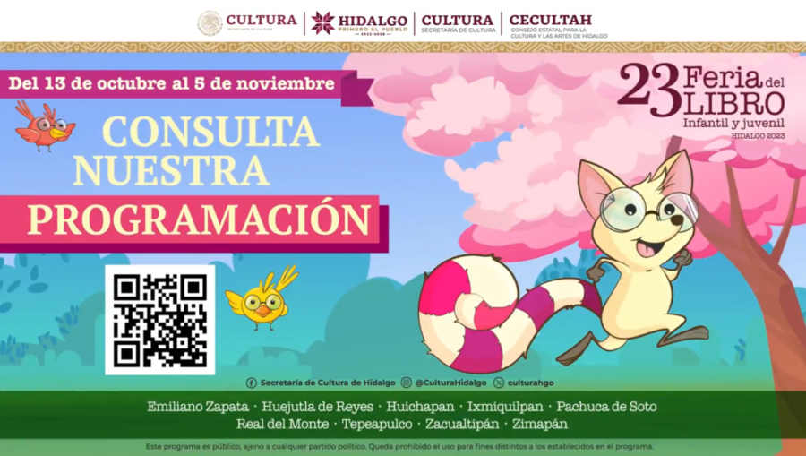 23° Feria del Libro Infantil y Juvenil Hidalgo 2023