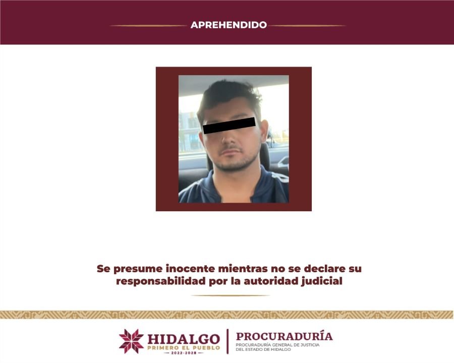 Aprehende PGJEH a Integrante del Consejo Estudiantil de la UAEH Investigado Por Delitos Cometidos en Pandilla